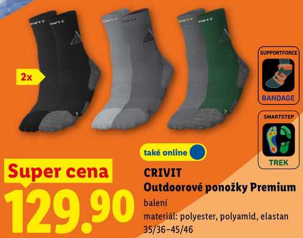 CRIVIT Outdoorové ponožky Premium
