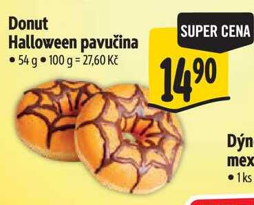 Donut Halloween pavučina, 54 g