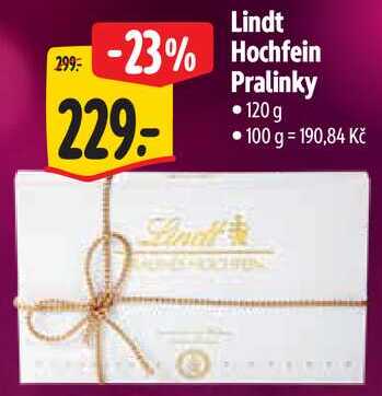 Lindt Hochfein Pralinky, 120 g