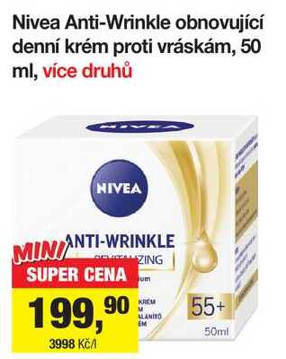 Nivea Anti-Wrinkle obnovující denní krém proti vráskám, 50 ml
