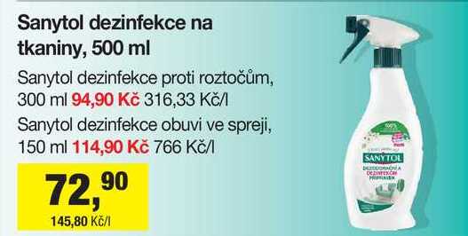 Sanytol dezinfekce na tkaniny, 500 ml
