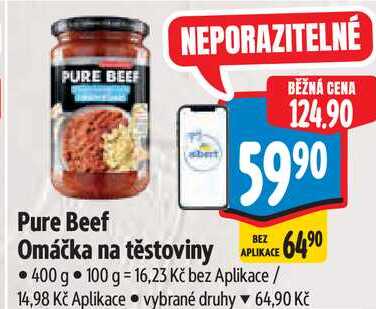 Pure Beef Omáčka na těstoviny, 400 g