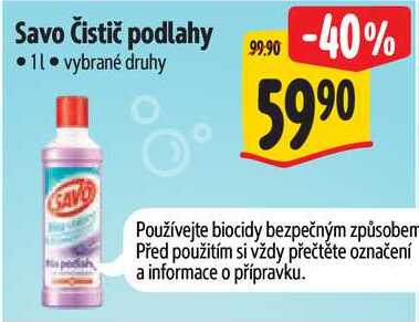 Savo Čistič podlahy, 1 l