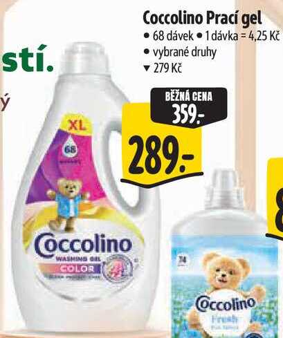 Coccolino Prací gel, 68 dávek 