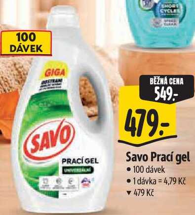 Savo Prací gel, 100 dávek