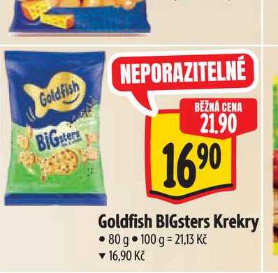   Goldfish BIGsters Krekry 80 g 