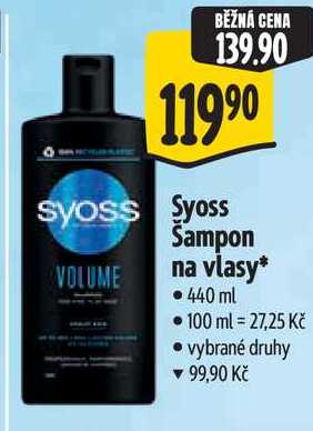Syoss Šampon na vlasy, 440 ml