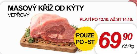 MASOVÝ KŘÍŽ OD KÝTY VEPŘOVÝ, 1 kg