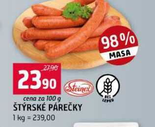 ŠTÝRSKÉ PÁREČKY 100g