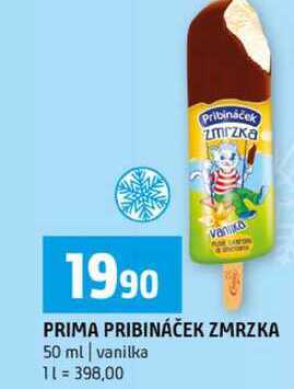 PRIMA PRIBINÁČEK ZMRZKA 50 ml vanilka