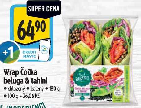 Wrap Čočka beluga & tahini, 180 g