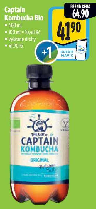 Captain Kombucha Bio, 400 ml