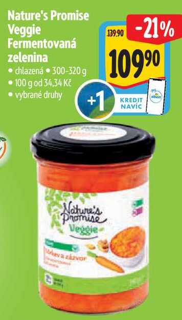 Nature's Promise Veggie Fermentovaná zelenina, 300-320 g 