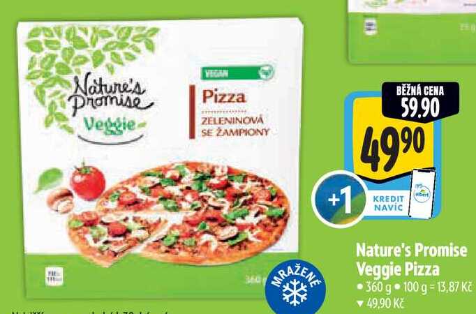 Nature's Promise Veggie Pizza, 360 g 