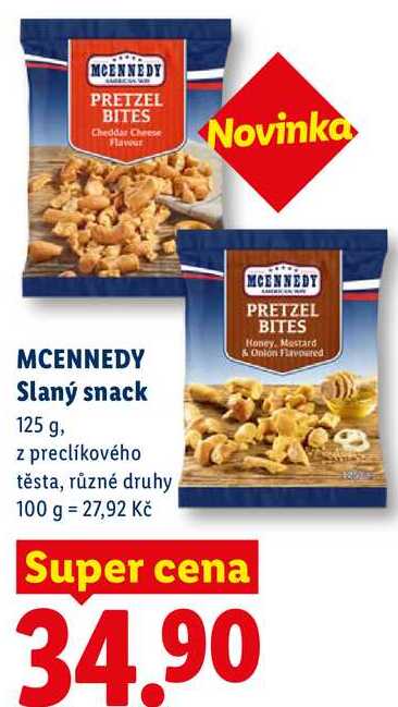 MCENNEDY Slaný snack, 125 g