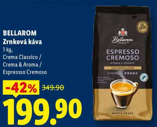 BELLAROM Zrnková káva, 1 kg
