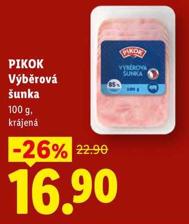 PIKOK Výběrová šunka, 100 g