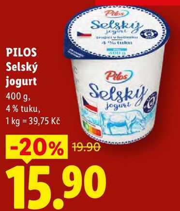 PILOS Selský jogurt, 400 g