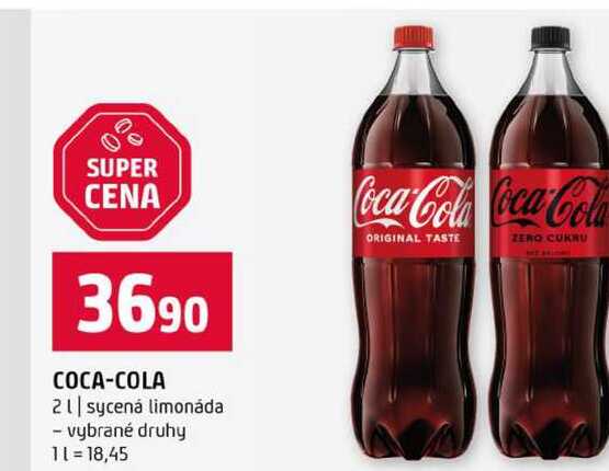 COCA-COLA 2l sycená limonáda vybrané druhy