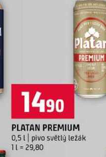PLATAN PREMIUM 0,5l pivo světlý ležák