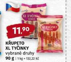 KŘUPETO XL TYČINKY vybrané druhy 90 g