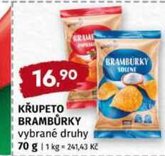 KŘUPETO BRAMBŮRKY vybrané druhy 70 g