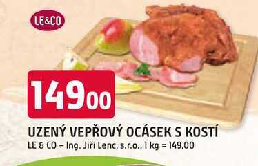 UZENÝ VEPŘOVÝ OCÁSEK S KOSTÍ 100g