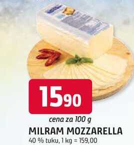 MILRAM MOZZARELLA 40% tuku, 100g