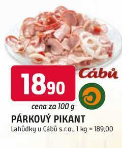 PÁRKOVÝ PIKANT 100g