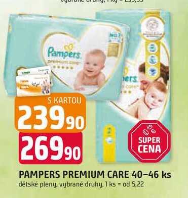 PAMPERS PREMIUM CARE 40-46 ks dětské pleny