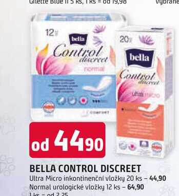 BELLA CONTROL DISCREET Ultra Micro inkontinenční vložky 20 ks