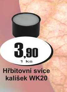 Hřbitovní svíce kalíšek WK20 1 ks
