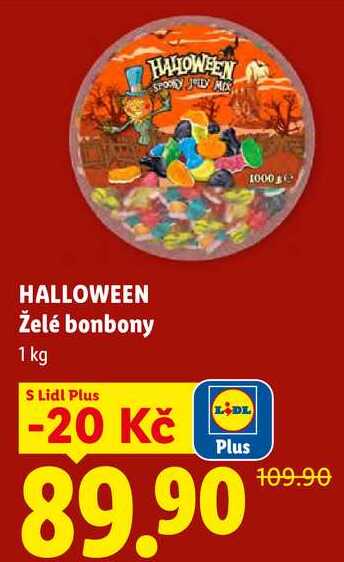 HALLOWEEN Želé bonbony, 1 kg
