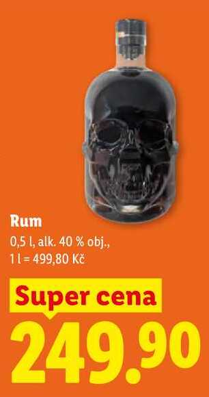 Rum, 0,5 l, alk. 40 %