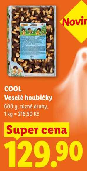 COOL Veselé houbičky, 600 g, různé druhy