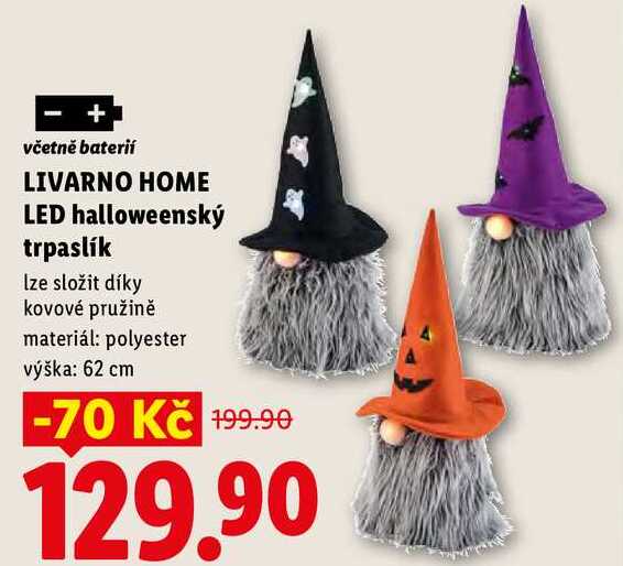 LIVARNO HOME LED halloweenský trpaslík
