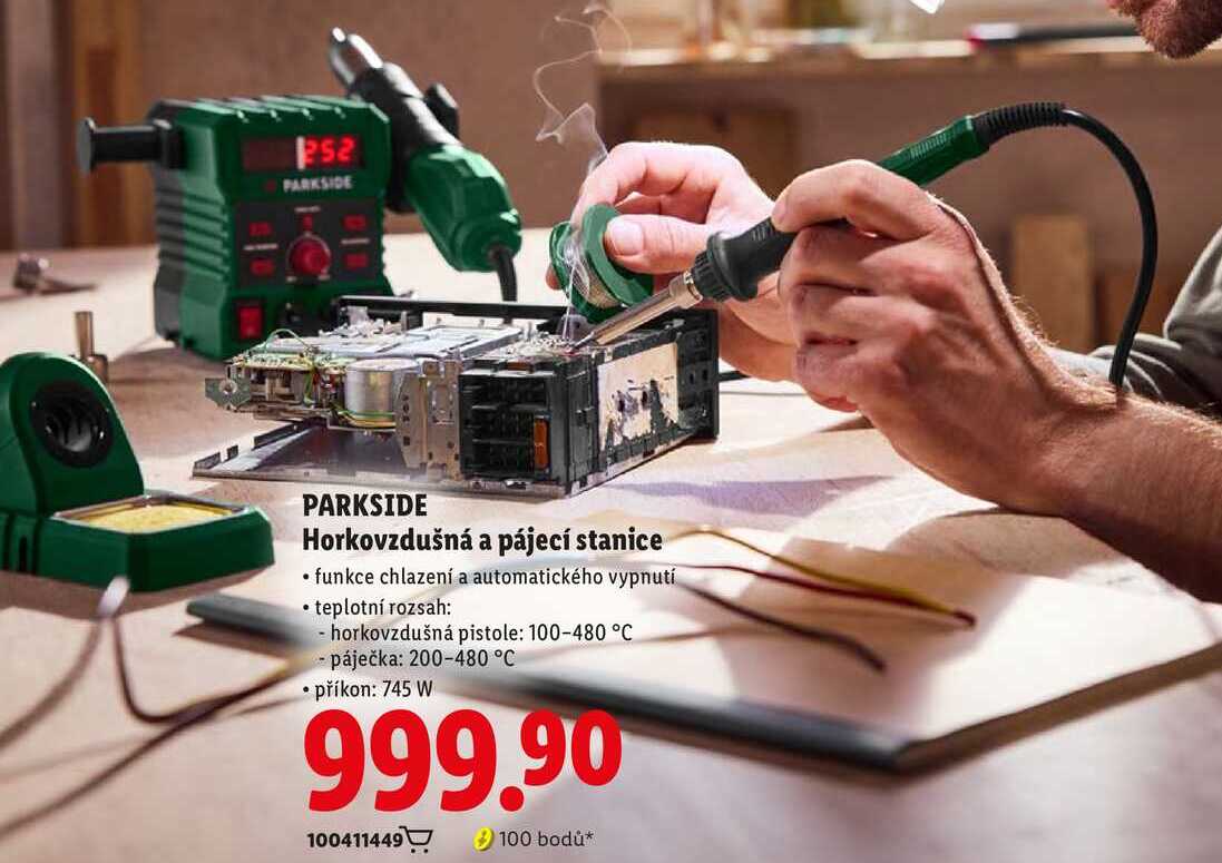 PARKSIDE Horkovzdušná a pájecí stanice