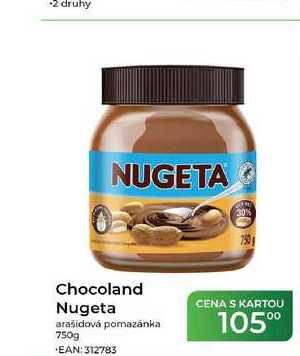 Chocoland Nugeta arašidová pomazánka 750g