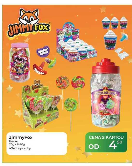 JimmyFox lízátko 20g - 1440g