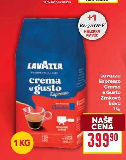 Lavazza Espresso Crema e Gusto Zrnková Κάνα 1kg