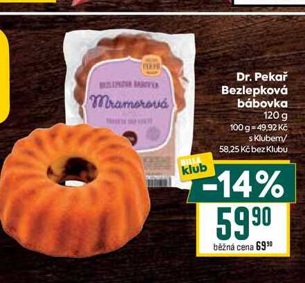 Dr. Pekař Bezlepková bábovka 120 g
