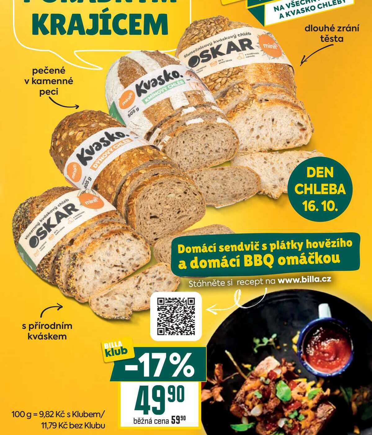Oskar a Kvasko chleby 405 g