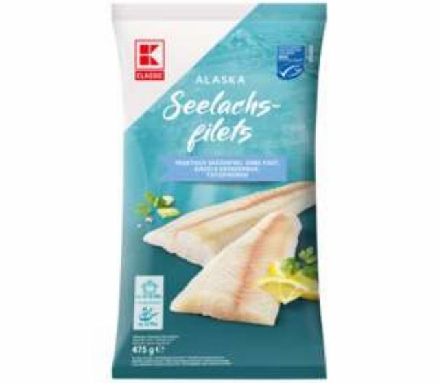 K-Classic Filety z aljašské tresky MSC mražené