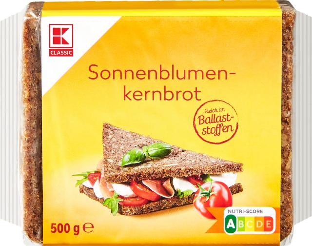 K-CLASSIC Chléb celozrnný slunečnicový