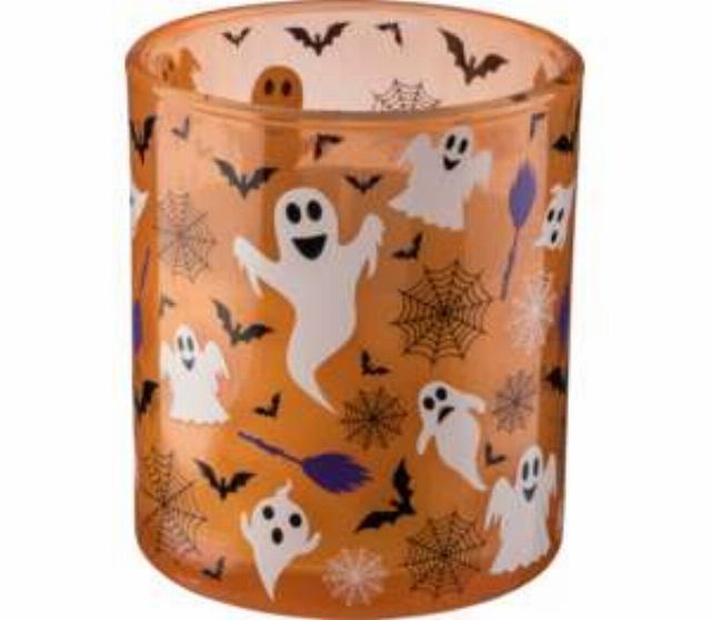 Halloweenská vonná svíčka ve skle - duch 170 g