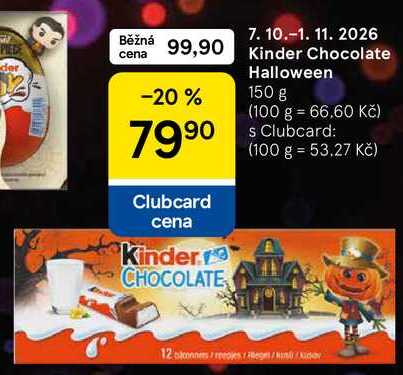 Kinder Chocolate Halloween, 150 g