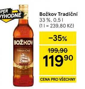 Božkov Tradiční 33%, 0,5 l