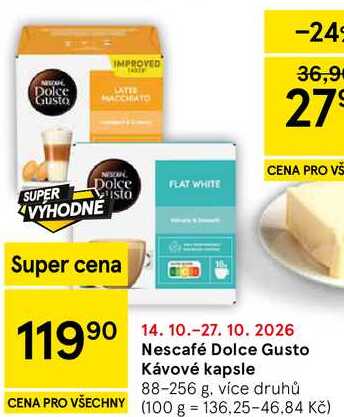 Nescafé Dolce Gusto Kávové kapsle, 88-256 g 