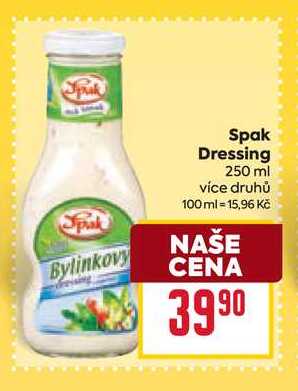 Spak Dressing 250 ml 