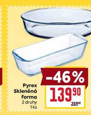 Pyrex Skleněná forma 2 druhy 1ks